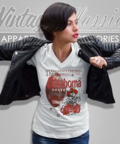 Vintage Oklahoma State University Osu Cowboys V Neck TShirt