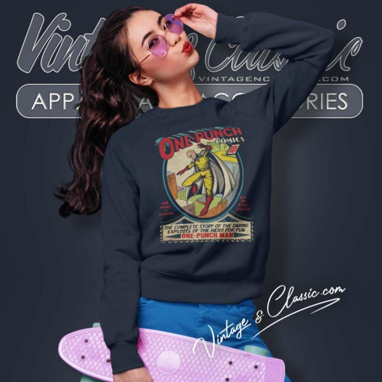 Vintage One Punch Man Comic Sweatshirt Vintage One Punch Man Comic Sweatshirt