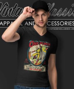 Vintage One Punch Man Comic V Neck TShirt