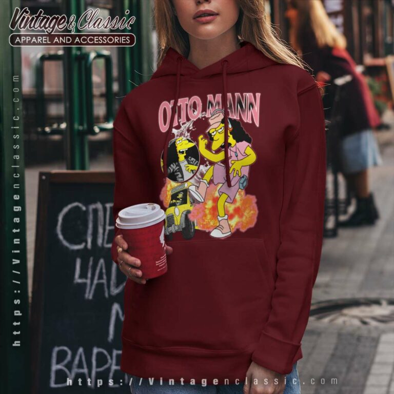 Vintage Otto Mann The Simpsons Hoodie Vintage Otto Mann The Simpsons Hoodie