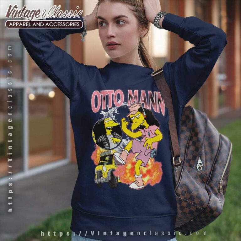 Vintage Otto Mann The Simpsons Sweatshirt Vintage Otto Mann The Simpsons Sweatshirt