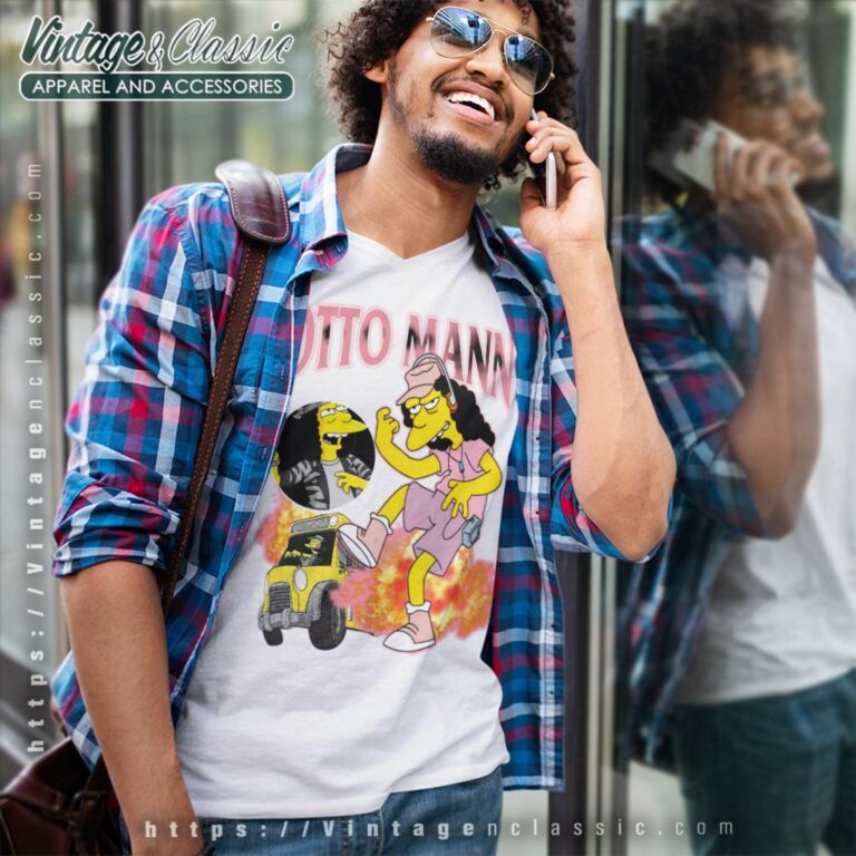 Vintage Otto Mann The Simpsons V Neck TShirt Vintage Otto Mann The Simpsons V Neck TShirt