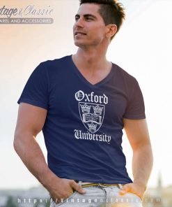 Vintage Oxford University V Neck TShirt