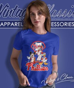 Vintage Philadelphia Phillies Disney Mlb Women T Shirt