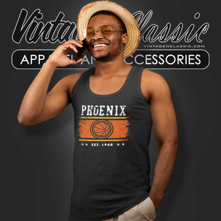 Vintage Phoenix Basketball Est 1968 Tank Top Racerback Vintage Phoenix Basketball Est 1968 Tank Top Racerback