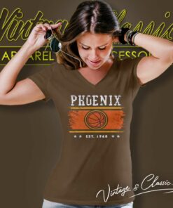 Vintage Phoenix Basketball Est 1968 V Neck TShirt