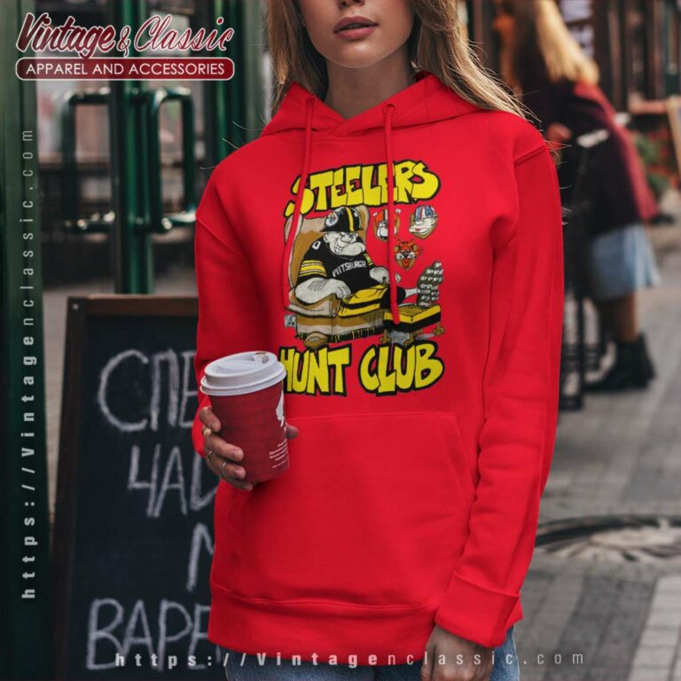 Vintage Pittsburgh Steelers Hunt Club Hoodie Vintage Pittsburgh Steelers Hunt Club Hoodie