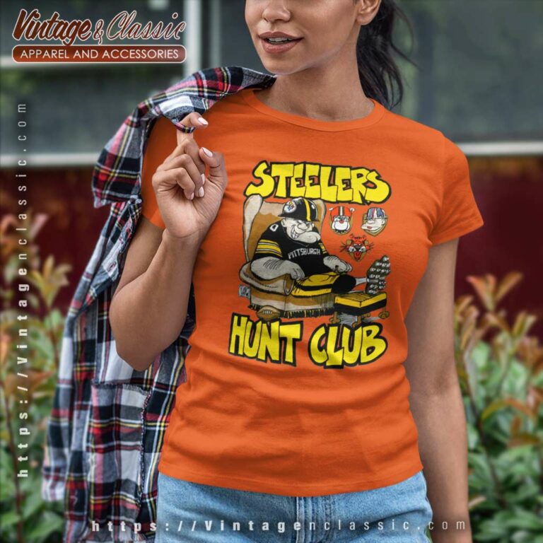Vintage Pittsburgh Steelers Hunt Club Women TShirt Vintage Pittsburgh Steelers Hunt Club Women TShirt