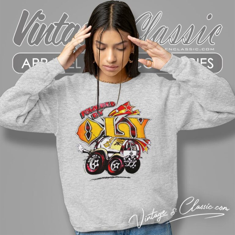 Vintage Powered By Oly Beer Sweatshirt Vintage Powered By Oly Beer Sweatshirt