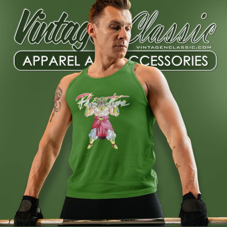 Vintage Primitive X Dragon Ball Z Broly Tank Top Racerback Vintage Primitive X Dragon Ball Z Broly Tank Top Racerback