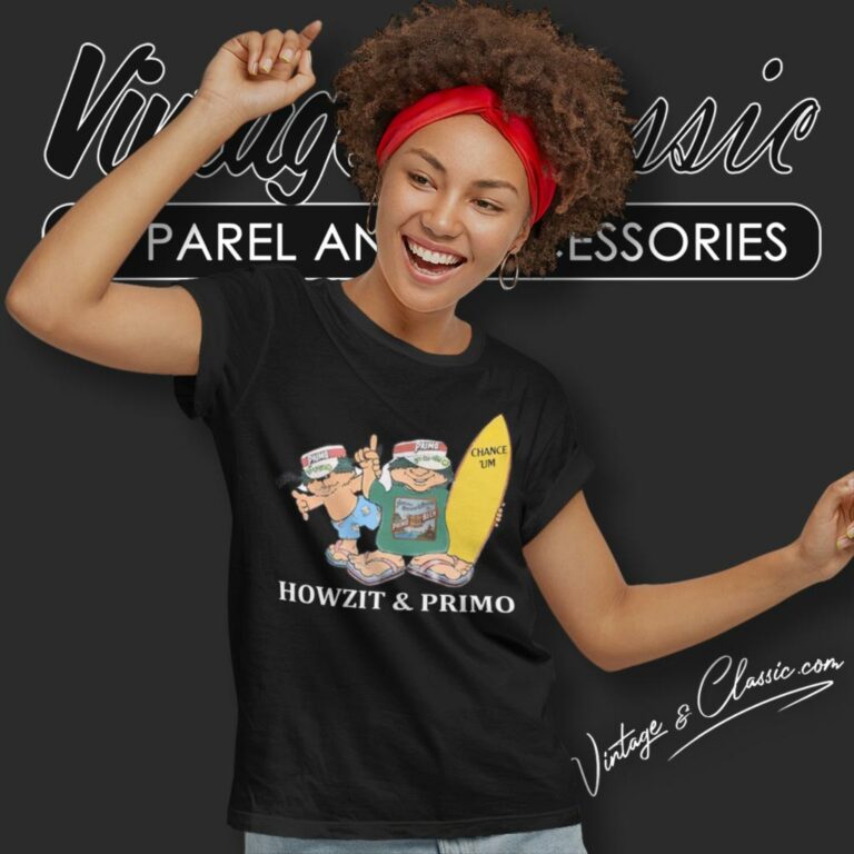Vintage Primo Beer Mascots Howzit Surfer Women T Shirt Vintage Primo Beer Mascots Howzit Surfer Women T Shirt