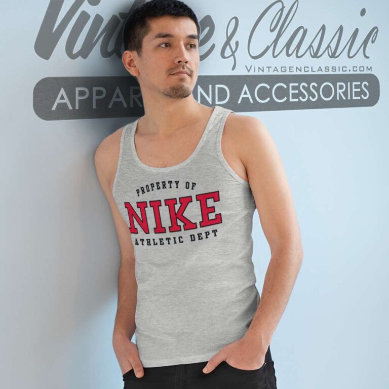 Vintage Property Of Nike Athletic Dept Tank Top Racerback Vintage Property Of Nike Athletic Dept Tank Top Racerback