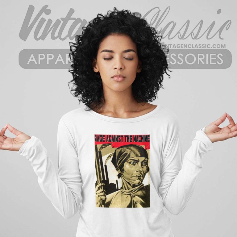 Vintage Rage Against The Machine Womens Rights Long Sleeve Tee Vintage Rage Against The Machine Womens Rights Long Sleeve Tee
