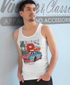 Vintage Richard Petty Nascar Racing Tank Top Racerback
