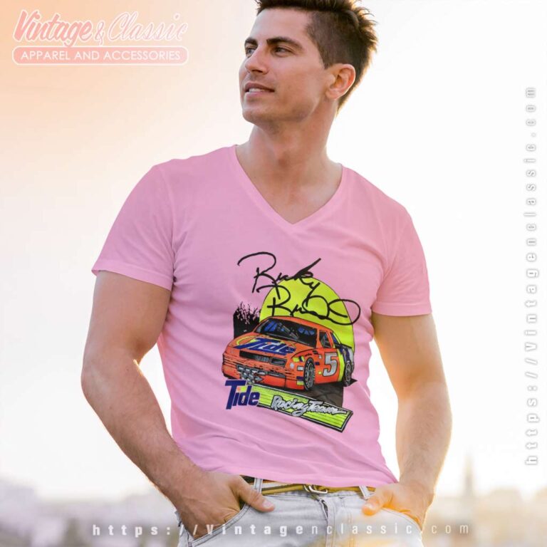 Vintage Ricky Rudd Tide Nascar V Neck TShirt Vintage Ricky Rudd Tide Nascar V Neck TShirt