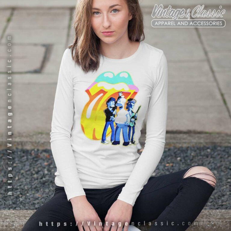 Vintage Rolling Stones X The Simpsons Long Sleeve Tee 1 Vintage Rolling Stones X The Simpsons Long Sleeve Tee 1