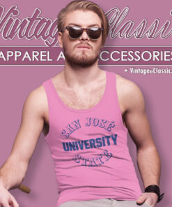 Vintage San Jose State University Shirt 4 Vintage San Jose State University Tank Top Racerback