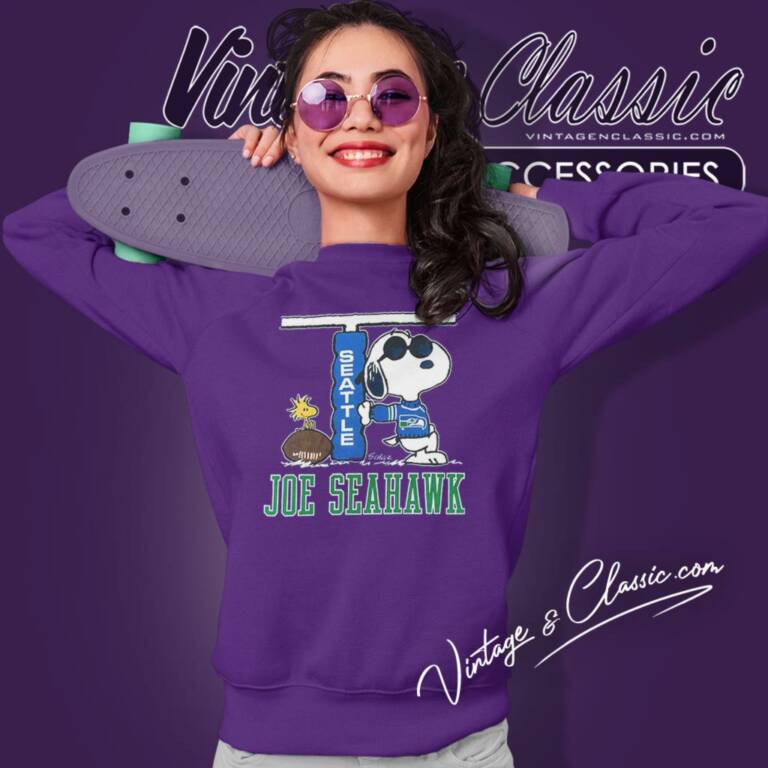Vintage Seattle Seahawks Snoopy Joe Cool Sweatshirt Vintage Seattle Seahawks Snoopy Joe Cool Sweatshirt