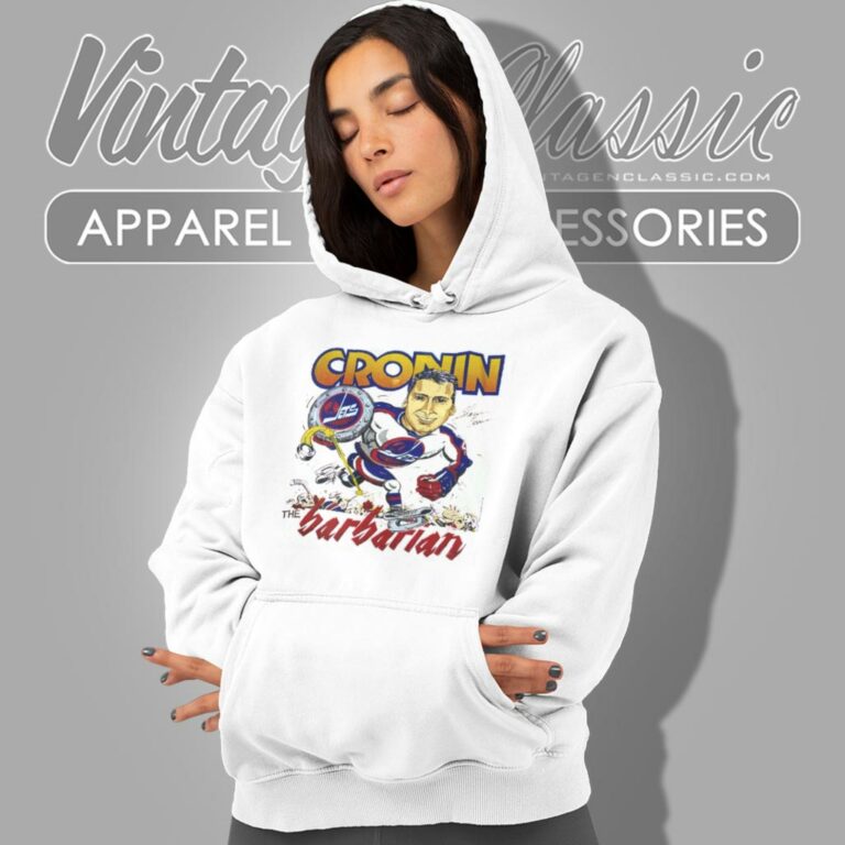 Vintage Shawn Cronin The Barbarian Winnipeg Jets Hoodie Vintage Shawn Cronin The Barbarian Winnipeg Jets Hoodie