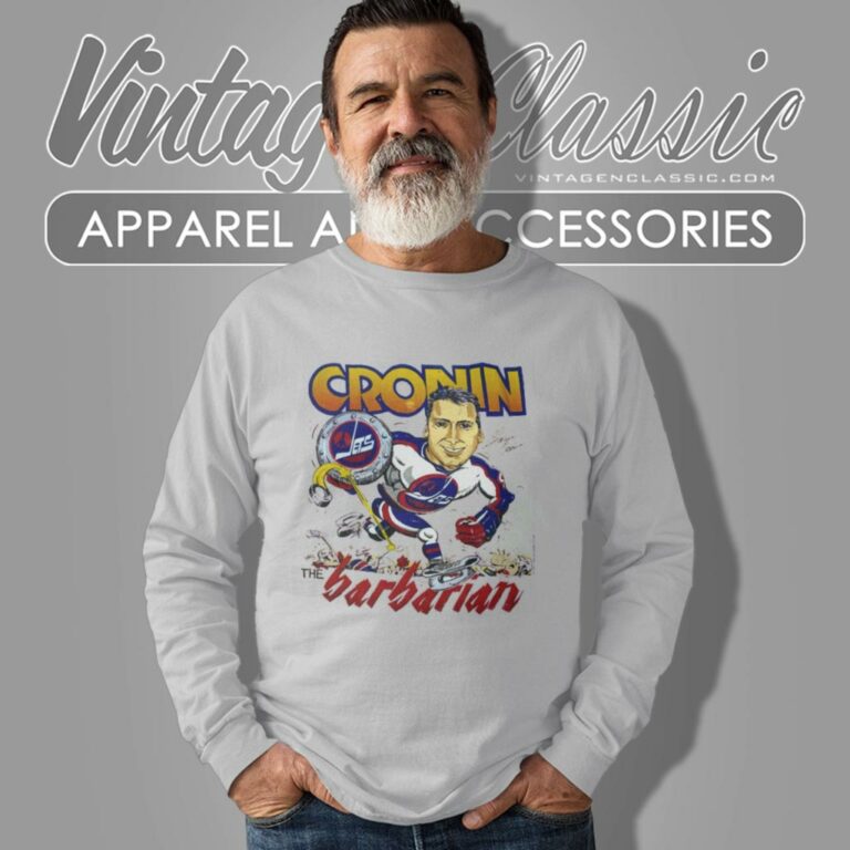 Vintage Shawn Cronin The Barbarian Winnipeg Jets Long Sleeve Tee Vintage Shawn Cronin The Barbarian Winnipeg Jets Long Sleeve Tee