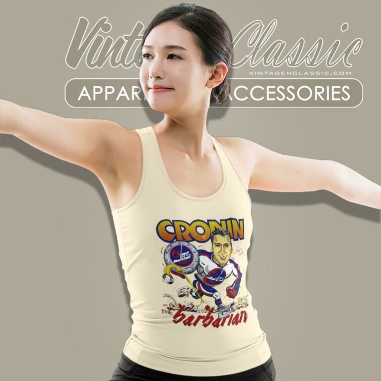 Vintage Shawn Cronin The Barbarian Winnipeg Jets Tank Top Racerback Vintage Shawn Cronin The Barbarian Winnipeg Jets Tank Top Racerback