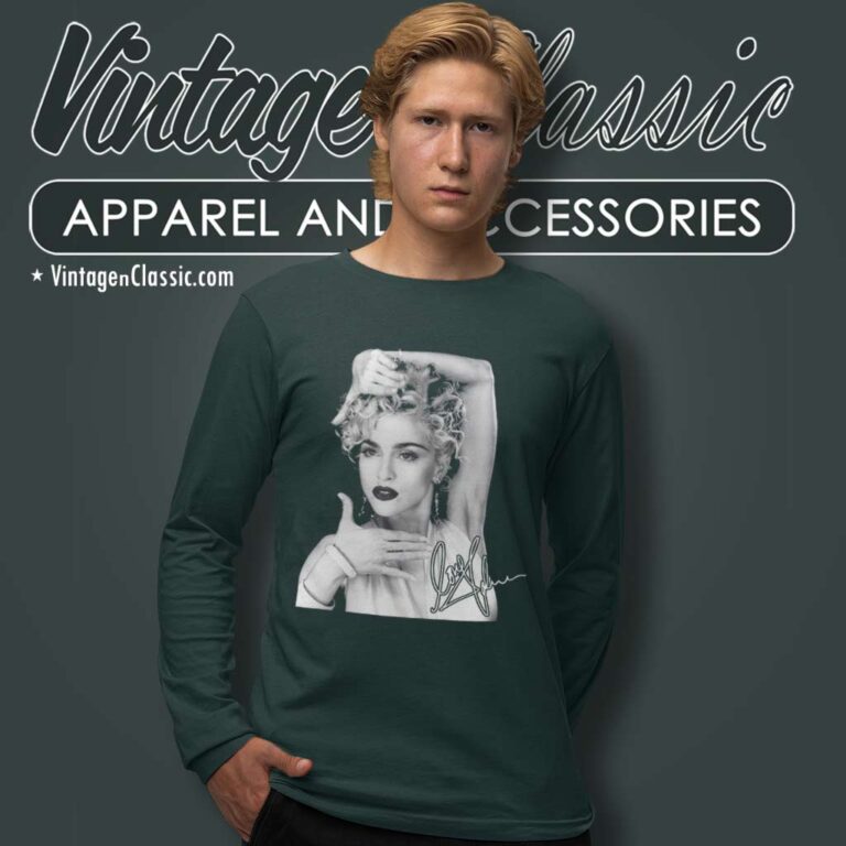 Vintage Signature Madonna Tour 2024 Long Sleeve Tee Vintage Signature Madonna Tour 2024 Long Sleeve Tee