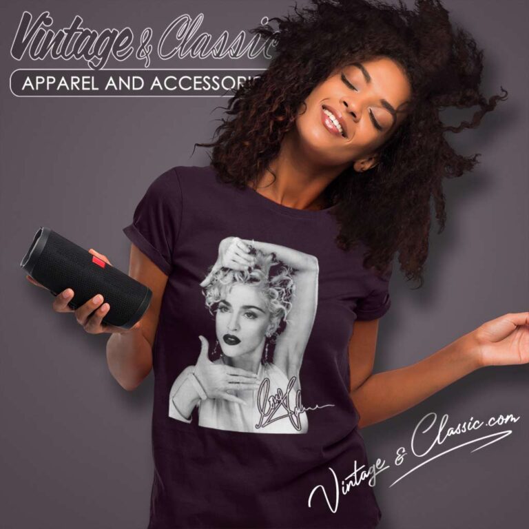 Vintage Signature Madonna Tour 2024 Women TShirt Vintage Signature Madonna Tour 2024 Women TShirt