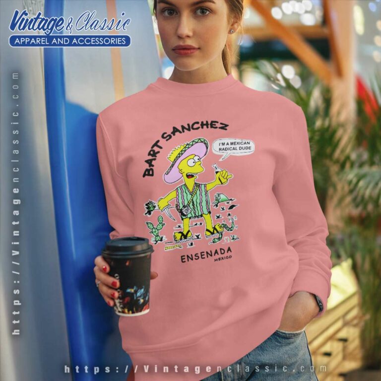 Vintage Simpsons Bart Sanchez Mexico Sweatshirt Vintage Simpsons Bart Sanchez Mexico Sweatshirt