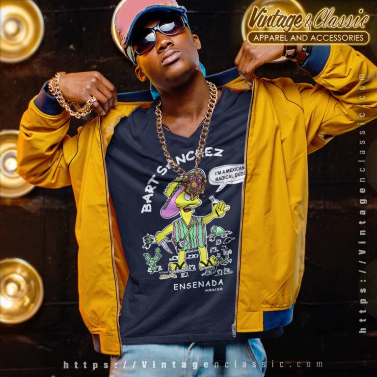 Vintage Simpsons Bart Sanchez Mexico V Neck TShirt Vintage Simpsons Bart Sanchez Mexico V Neck TShirt