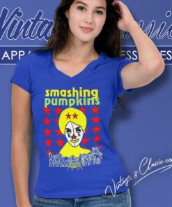 Vintage Smashing Pumpkins Clown V Neck TShirt