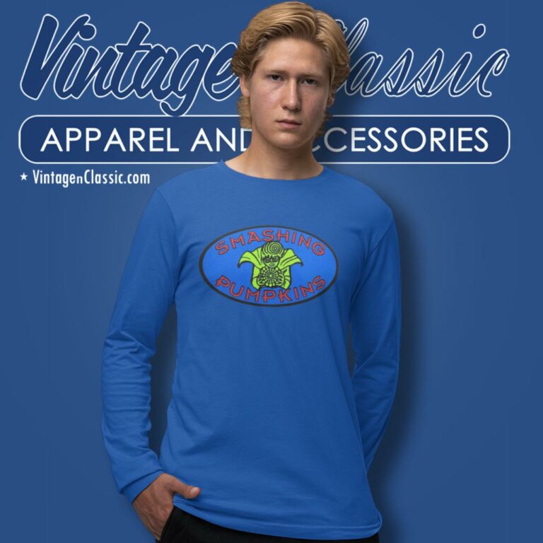 Vintage Smashing Pumpkins Green Wizard Long Sleeve Tee Vintage Smashing Pumpkins Green Wizard Long Sleeve Tee