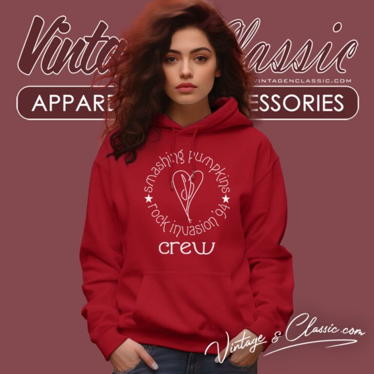 Vintage Smashing Pumpkins Shirt Rock Invasion Crew Hoodie Vintage Smashing Pumpkins Shirt Rock Invasion Crew Hoodie