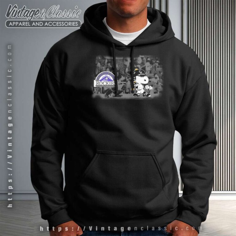 Snoopy Colorado Rockies Baseball Hoodie Snoopy Colorado Rockies Baseball Hoodie