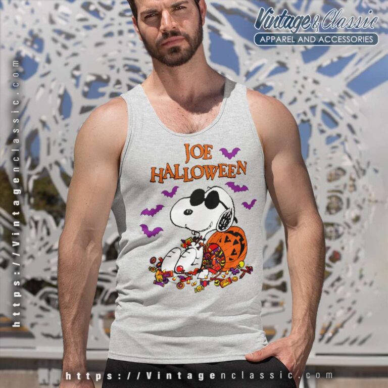 Vintage Snoopy Joe Halloween Tank Top Racerback Vintage Snoopy Joe Halloween Tank Top Racerback