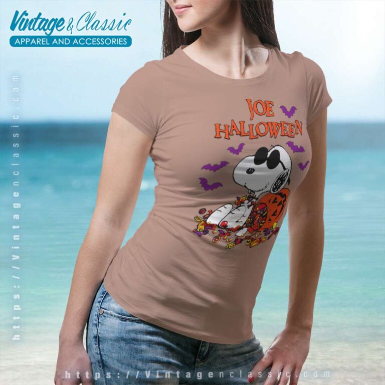 Vintage Snoopy Joe Halloween Women TShirt Vintage Snoopy Joe Halloween Women TShirt