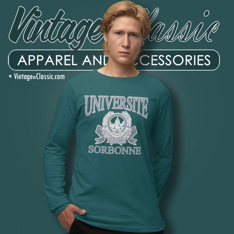 Vintage Sorbonne University Paris Long Sleeve Tee Vintage Sorbonne University Paris Long Sleeve Tee