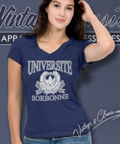 Vintage Sorbonne University Paris Shirt 6 Vintage Sorbonne University Paris V Neck TShirt