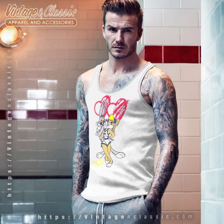 Vintage Space Jam Bugs And Lola Tank Top Racerback Vintage Space Jam Bugs And Lola Tank Top Racerback