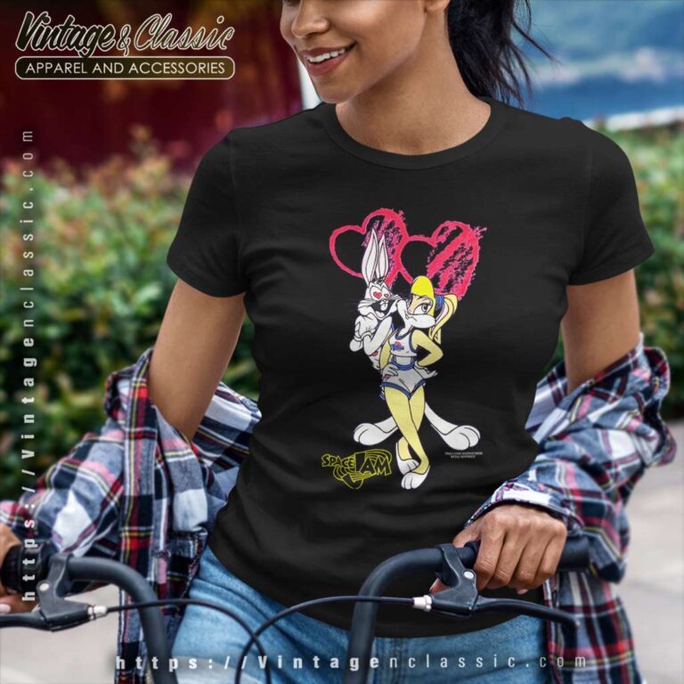 Vintage Space Jam Bugs And Lola Women TShirt Vintage Space Jam Bugs And Lola Women TShirt