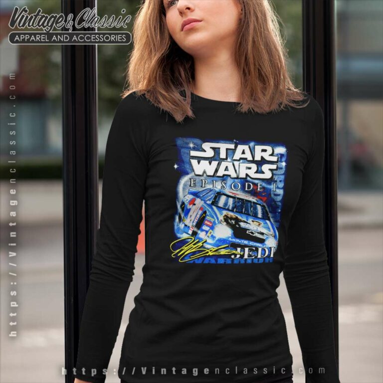 Vintage Star Wars Episode I X Jeff Gordon Nascar Racing Long Sleeve Tee Vintage Star Wars Episode I X Jeff Gordon Nascar Racing Long Sleeve Tee