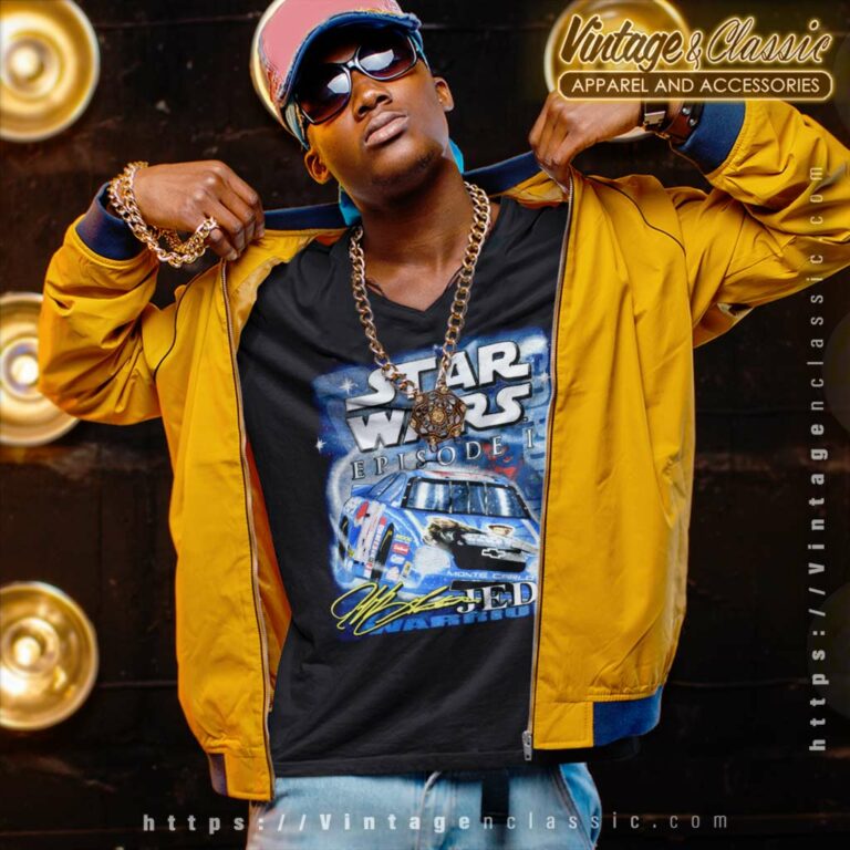 Vintage Star Wars Episode I X Jeff Gordon Nascar Racing V Neck TShirt Vintage Star Wars Episode I X Jeff Gordon Nascar Racing V Neck TShirt