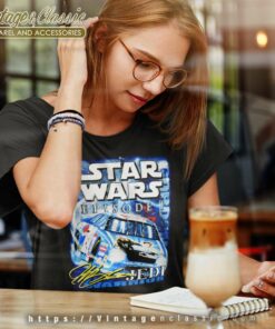Vintage Star Wars Episode I X Jeff Gordon Nascar Racing Women TShirt