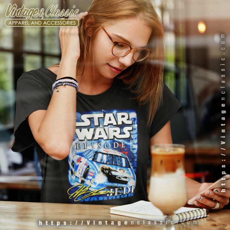 Vintage Star Wars Episode I X Jeff Gordon Nascar Racing Women TShirt Vintage Star Wars Episode I X Jeff Gordon Nascar Racing Women TShirt