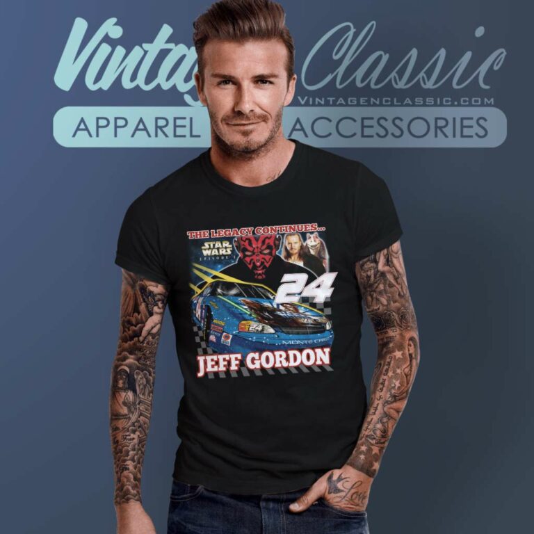 Vintage Star Wars Jeff Gordon Nascar T Shirt Vintage Star Wars Jeff Gordon Nascar T Shirt