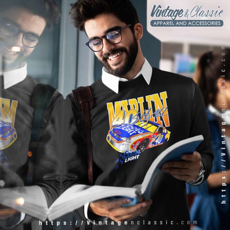 Vintage Sterling Marlin Coors Light Nascar Sweatshirt Vintage Sterling Marlin Coors Light Nascar Sweatshirt