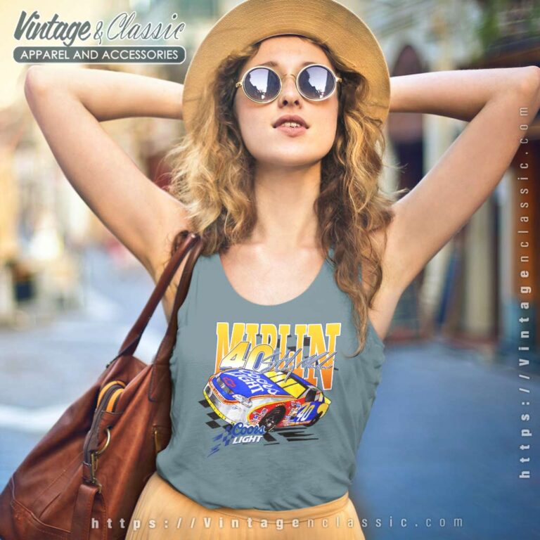 Vintage Sterling Marlin Coors Light Nascar Tank Top Racerback Vintage Sterling Marlin Coors Light Nascar Tank Top Racerback