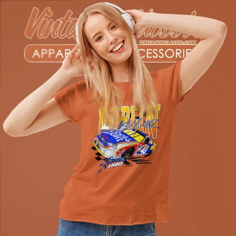 Vintage Sterling Marlin Coors Light Nascar Women TShirt Vintage Sterling Marlin Coors Light Nascar Women TShirt