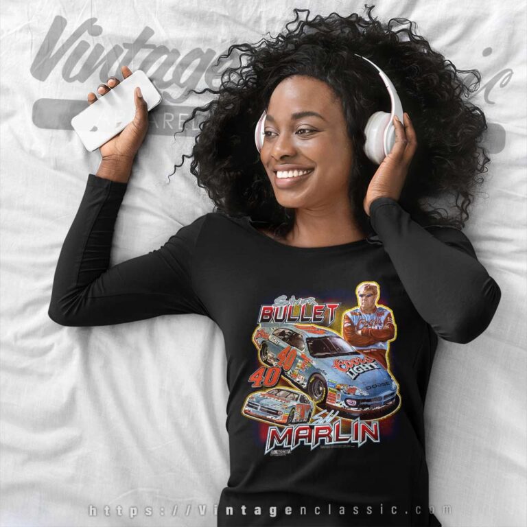 Vintage Sterling Marlin Silver Bullet Coors Nascar Long Sleeve Tee Vintage Sterling Marlin Silver Bullet Coors Nascar Long Sleeve Tee