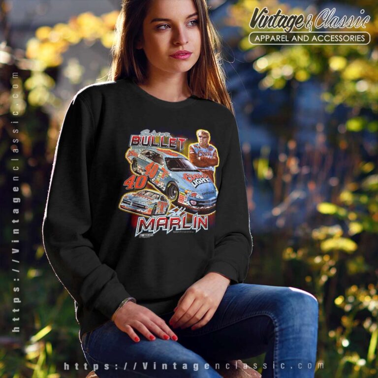 Vintage Sterling Marlin Silver Bullet Coors Nascar Sweatshirt Vintage Sterling Marlin Silver Bullet Coors Nascar Sweatshirt