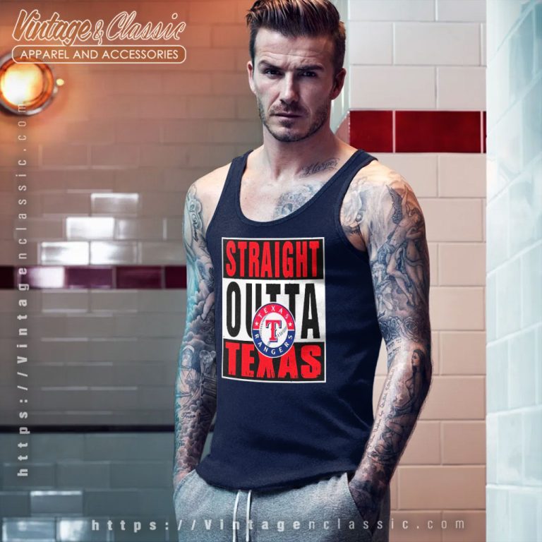 Straight Outta Texas Rangers Tank Top Racerback Straight Outta Texas Rangers Tank Top Racerback